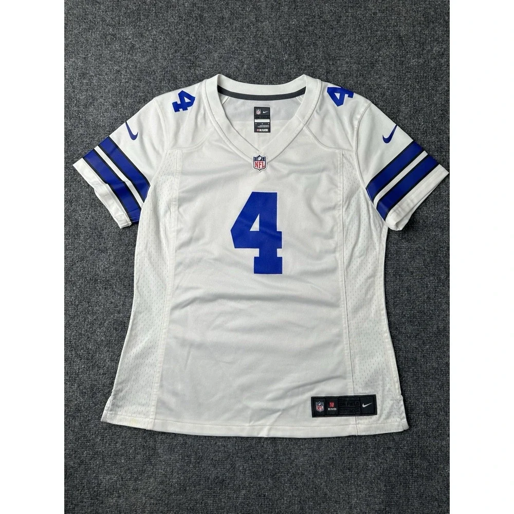 Womens NFL Nike Dallas Cowboys #4 Dak Prescott White Jersey, Size M - Picture 2 of 6